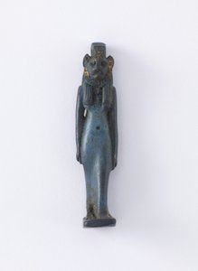 Figura ereta de Sakhmet (reprodução) (faiança)